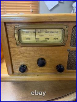 Vintage Wood Case Tube Radio Aladdin Works Great FREE SHIPPING
