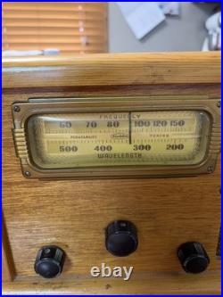 Vintage Wood Case Tube Radio Aladdin Works Great FREE SHIPPING