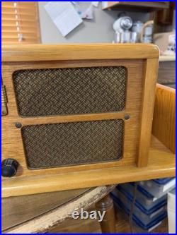 Vintage Wood Case Tube Radio Aladdin Works Great FREE SHIPPING