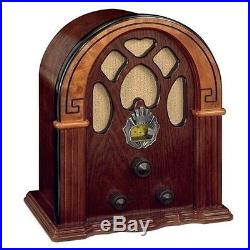 Vintage Wooden Tube Radio Antique Old Fashioned Retro Nostalgic FM Cathedral Vtg