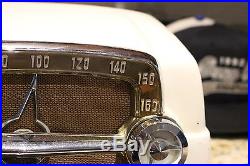 Vintage Working 1953 Crosley E15tn Tube Radio Super Heterdyne Am Radio Dashboard