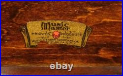 Vintage Working Art Deco MUSIC MASTER shelf speaker 3980 OHMS METAL 12 X 12