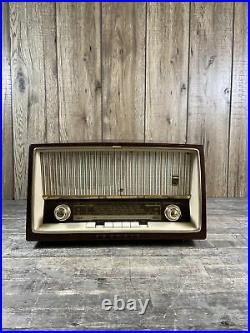 Vintage Working Grundig Type 2140 Valve Tube Radio With Box