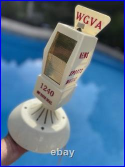 Vintage Working Promotional Advertising Microphone Mike Radio WGVA See Video Vintage Working Promotional Advertising Microphone Mike Radio WGVA See Video