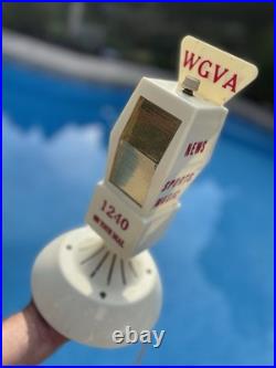 Vintage Working Promotional Advertising Microphone Mike Radio WGVA See Video Vintage Working Promotional Advertising Microphone Mike Radio WGVA See Video