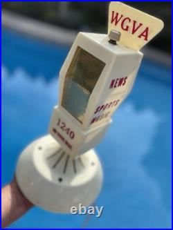Vintage Working Promotional Advertising Microphone Mike Radio WGVA See Video Vintage Working Promotional Advertising Microphone Mike Radio WGVA See Video