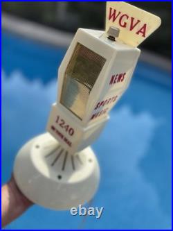 Vintage Working Promotional Advertising Microphone Mike Radio WGVA See Video Vintage Working Promotional Advertising Microphone Mike Radio WGVA See Video