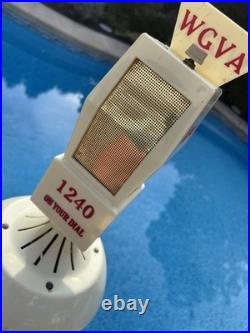 Vintage Working Promotional Advertising Microphone Mike Radio WGVA See Video Vintage Working Promotional Advertising Microphone Mike Radio WGVA See Video