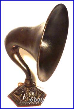 Vintage Working STEWART-WARNER 21 HORN SPEAKER / ORNATE METAL BASE/ 1664 OHMS