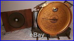 Vintage Working Silvertone Gold Dial Magic Eye Tube Radio Chassis with Speaker