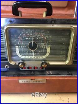 Vintage ZENITH H500 WAVEMAGNET TRANS-OCEANIC World Band Portable TUBE HAM RADIO