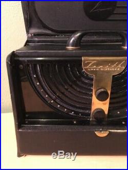 Vintage ZENITH LONG DISTANCE TUBE RADIO 6G001YX WAVE MAGNET c. 1946