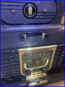 Vintage ZENITH TRANSOCEANIC G500 World Band Ham Tube Portable Radio Restored