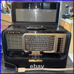 Vintage ZENITH Trans-Oceanic Model B600 RADIO World-Band RECEIVER WORKS