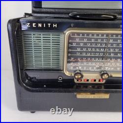 Vintage ZENITH Trans-Oceanic Model B600 RADIO World-Band RECEIVER WORKS