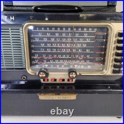 Vintage ZENITH Trans-Oceanic Model B600 RADIO World-Band RECEIVER WORKS