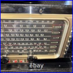 Vintage ZENITH Trans-Oceanic Model B600 RADIO World-Band RECEIVER WORKS