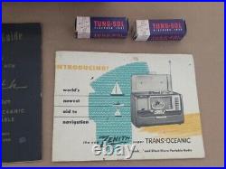 Vintage ZENITH Trans Oceanic Wave Magnet Tube Radio H500 UNTESTED, AS-IS READ