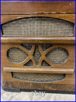 Vintage ZENITH Wood Tube Radio 6G638 Ch=6B09 Parts Only