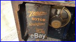 Vintage Zenith 10a1 Short Wave Radio Police/aviation Needs Restoration- Rare