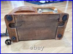 Vintage Zenith 1941 Toaster Tube Radio 6D525 Art Deco 40s Wood Rare
