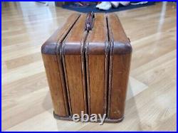 Vintage Zenith 1941 Toaster Tube Radio 6D525 Art Deco 40s Wood Rare
