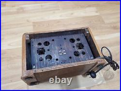Vintage Zenith 1941 Toaster Tube Radio 6D525 Art Deco 40s Wood Rare