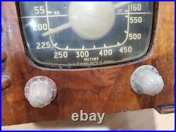 Vintage Zenith 1941 Toaster Tube Radio 6D525 Art Deco 40s Wood Rare