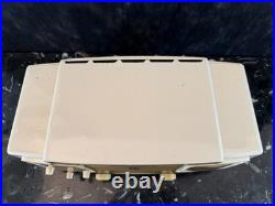 Vintage Zenith 1952 Model L522W AM Tube Clock Radio Bakelite White Telechron