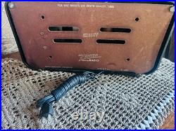Vintage Zenith 5D810Y Black Bakelite Tube Radio AM Works Original USA
