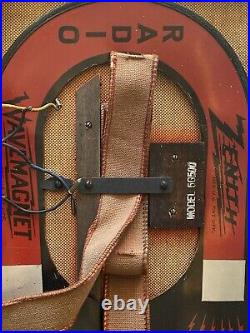 Vintage Zenith 5G500 Wavemagnet Portable Long Distance Tube Radio Untested