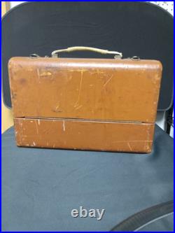 Vintage Zenith 5G500 Wavemagnet Portable Long Distance Tube Radio Untested