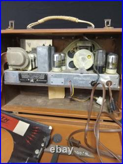 Vintage Zenith 5G500 Wavemagnet Portable Long Distance Tube Radio Untested