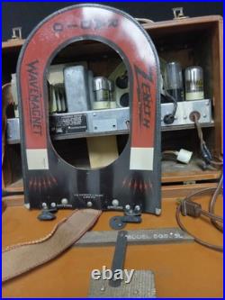 Vintage Zenith 5G500 Wavemagnet Portable Long Distance Tube Radio Untested