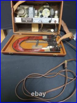 Vintage Zenith 5G500 Wavemagnet Portable Long Distance Tube Radio Untested