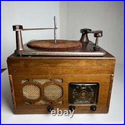 Vintage Zenith 5r68UX Tube Radio with Phono Record Player VERY RARE! MCM UNTESTED