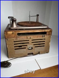 Vintage Zenith 5r68UX Tube Radio with Phono Record Player VERY RARE! MCM UNTESTED