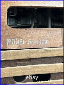 Vintage Zenith 5r68UX Tube Radio with Phono Record Player VERY RARE! MCM UNTESTED