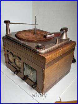 Vintage Zenith 5r68UX Tube Radio with Phono Record Player VERY RARE! MCM UNTESTED