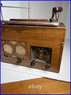 Vintage Zenith 5r68UX Tube Radio with Phono Record Player VERY RARE! MCM UNTESTED