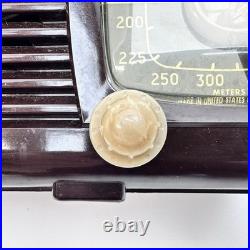 Vintage Zenith 6D510 Bakelite Long Distance Tube Radio Tested & WORKS RARE