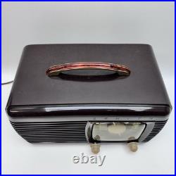 Vintage Zenith 6D510 Bakelite Long Distance Tube Radio Tested & WORKS RARE