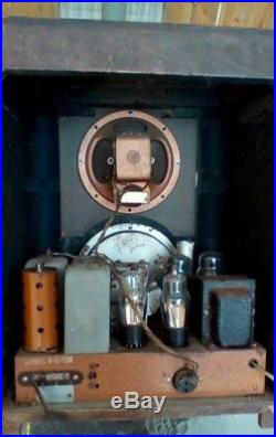 Vintage Zenith 6-S-229 Wood Tombstone Radio 1937 long distance antique REPAIR