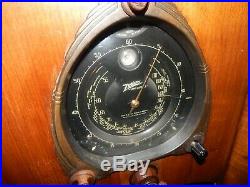 Vintage Zenith 9 Tube- Shutter Dial Radio- Works