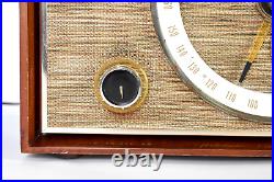 Vintage Zenith Am-fm Tube Radio Model S-46917 Wood Cabinet 49cz608 Speaker