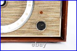 Vintage Zenith Am-fm Tube Radio Model S-46917 Wood Cabinet 49cz608 Speaker