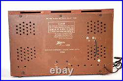 Vintage Zenith Am-fm Tube Radio Model S-46917 Wood Cabinet 49cz608 Speaker