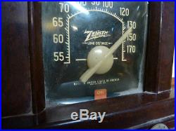 Vintage Zenith Bakelite Tube Radio Model 4B515 (1941) Not Working