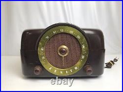 Vintage Zenith COBRA-MATIC Model J664 Tube Radio Phonograph Bakelite Case preown