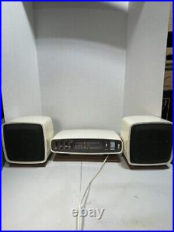 Vintage Zenith E-441W X-Tube Table AM/FM Radio Tested See Video